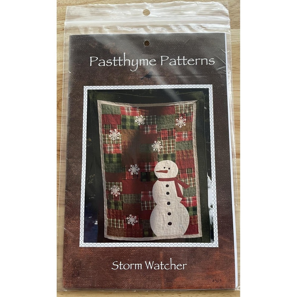Storm Watcher Applique & Pieced Quilt Pattern ~ Pastthyme Patterns ~ Snowman